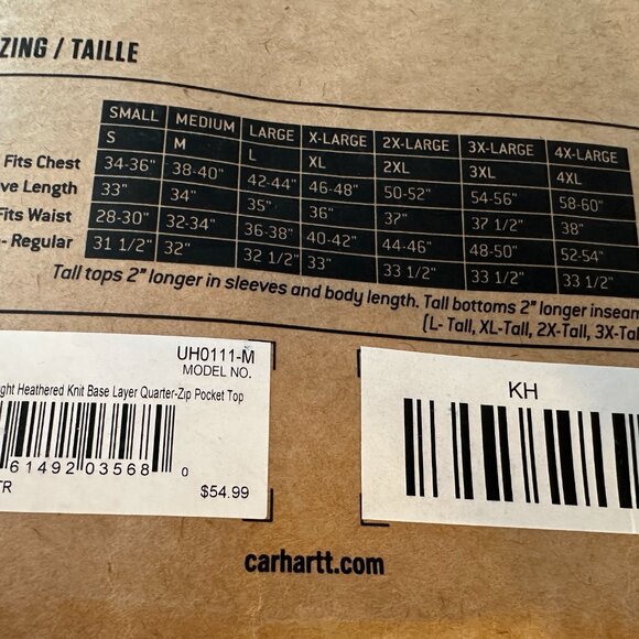 Carhartt Base Force Heavyweight Quarter-Zip Shirt Shadow Heather Size Men S NWT - Picture 4 of 4